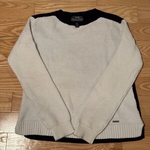 Ralph Lauren White and Black Sweater Cotton